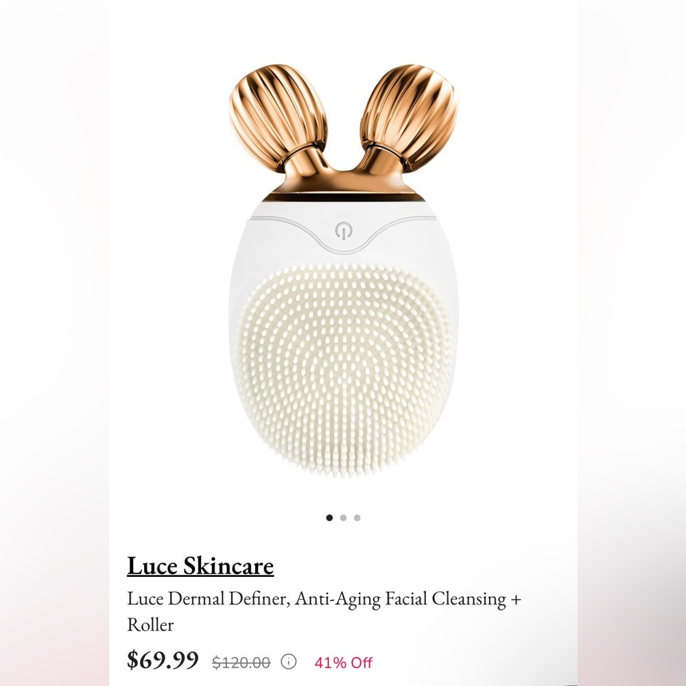 Luce Dermal Definer, Anti-Aging Facial Cleansing + Roller